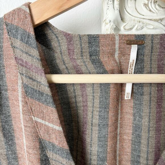 Free People Loveland Wool Blend Striped Jumpsuit - Picture 3 of 10